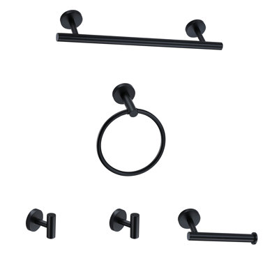Ensemble de quincaillerie de salle de bain 5 pièces 16 po avec quincaillerie de fixation