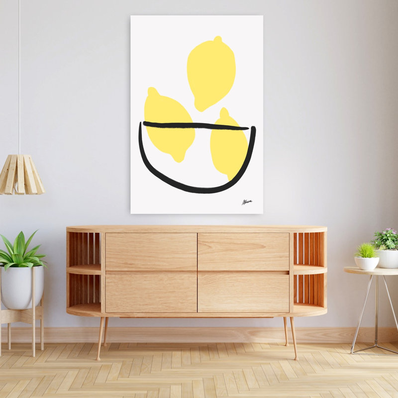 Citron. Art mural Bowl, H 48 po x l 32 po