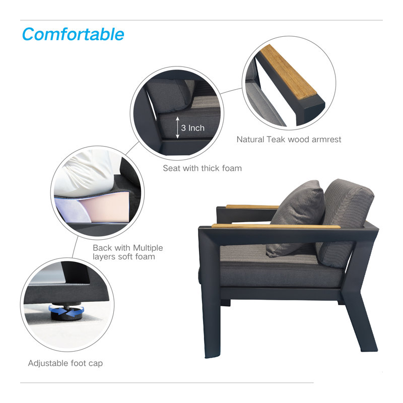 Morison Outdoor 4 - Piece Conversation Set