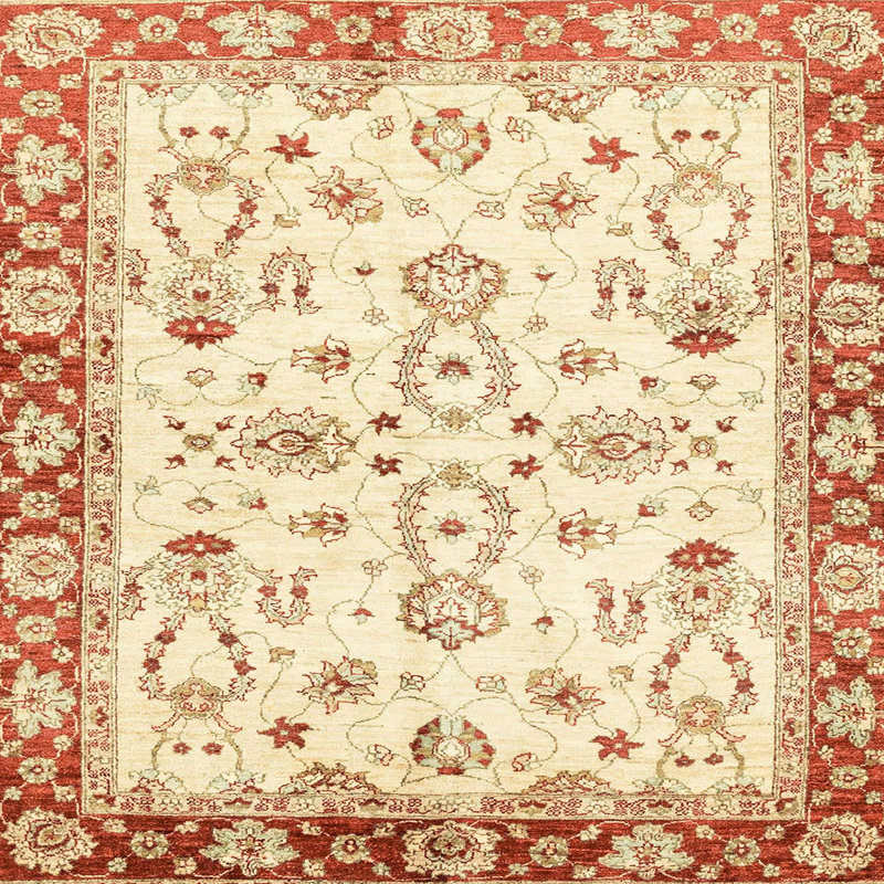 Tapis abstrait moderne 2959, Carré 7 pi
