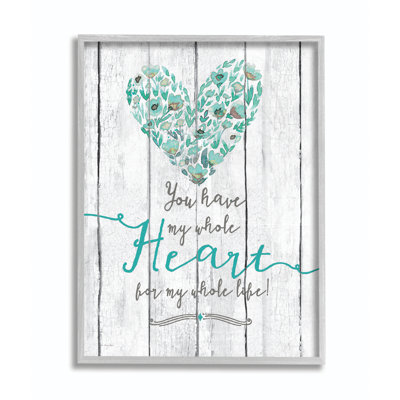 «My Whole Heart» - impression d'art graphique