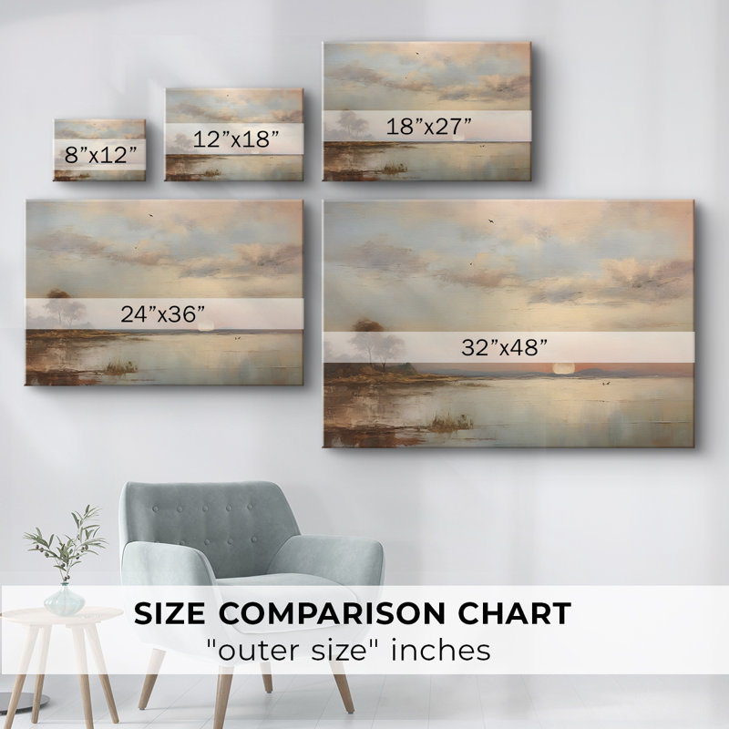 Paysages rétro-dxlix -Galerie enveloppée de cavas, 32 x 48
