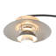 Lampe sur pied à arc 1 lumière Palm Springs - 87 po, abat-jour gris acier et gris, base en marbre, gradateur-66596998