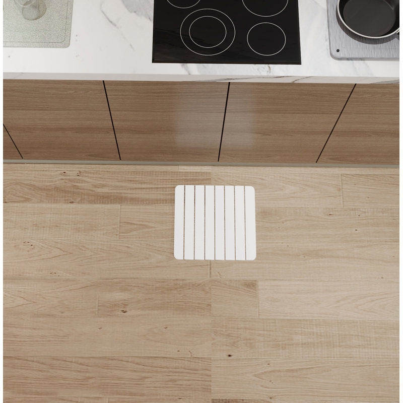 Tapis de cuisine Dianeli, Blanc naturel, Rectangle 1 pi x 1 pi 4 po