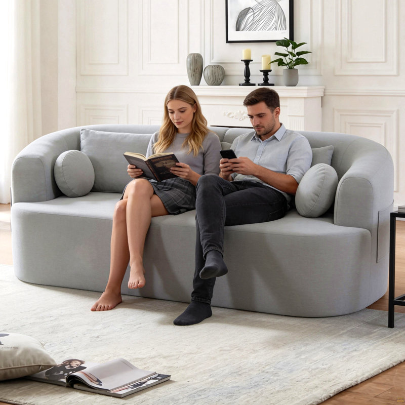 Loveseat Sofa-In-A-Box, Gray
