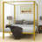 Metal Canopy Bed-82533434-82533428