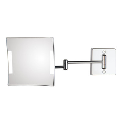 Quadrolo Flat Metal Lighted Wall Mirror