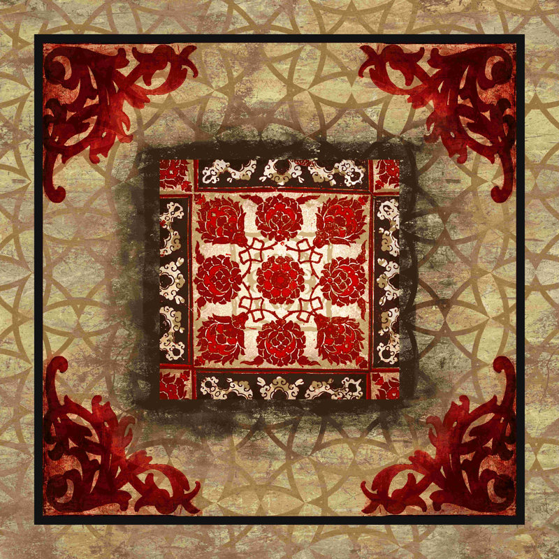 «Reddish Tile», impression sur toile tendue, H 20 po x l 20 po
