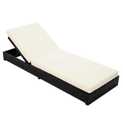 Ensemble de chaises longues d'extérieur inclinables 79 po avec coussins Leite