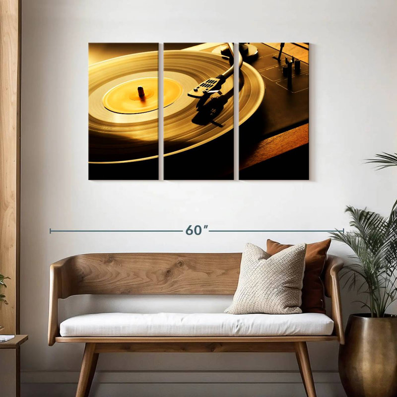 Abarca Spinning Record, 28" H x 45" W