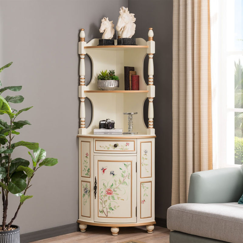Armoire d'angle en bois manufacturé