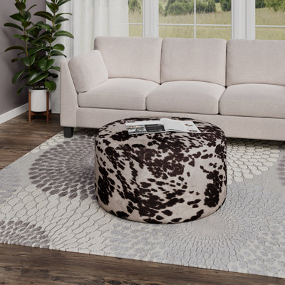 Round Cocktail Ottoman