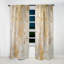 Fizzs beige et doré fantaisie - rideau abstrait occultant moderne - 1 panneau-107808404