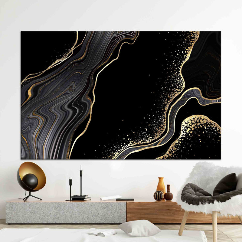 Modern Marble Canvas Poster Perfect For Personalizing Wall Decor And An Ideal Gift For Him, Framed Wrapped Canvas