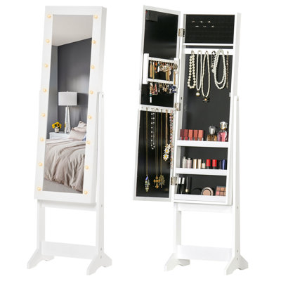 Heima Jewellery Cabinet with Mirror Jewelry Armoire