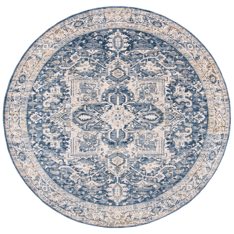 Emeril Lauren Ralph Lauren Performance Oriental Rug, Round 6'7"