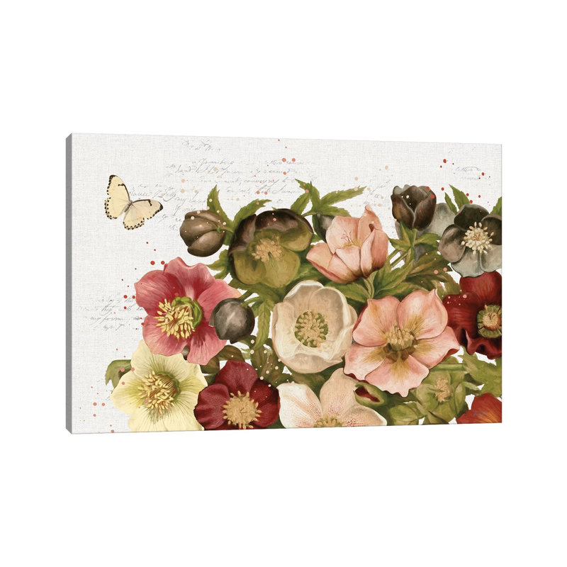 Vintage Petals I by Katie Pertiet - Wrapped Canvas Painting, 66.04 cm H x 45.72 cm W x 1.91 cm D