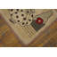 Antique American Hooked Ivory Wool 1920s Small Scatter Size Rug