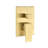 Brushed Gold Ceiling Mounted Shower Kit - 16" Head And Handheld Natural Rainfall Simulation Explore Self-Cleaning Nozzle American Standard Bathroom Part Singularity Article-127377186