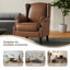74 Cm Wide Wingback Armchair with Nailhead Trim-1968329402