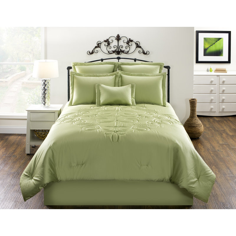 Jupe de lit Waldorf, 15 po, Vert, Double