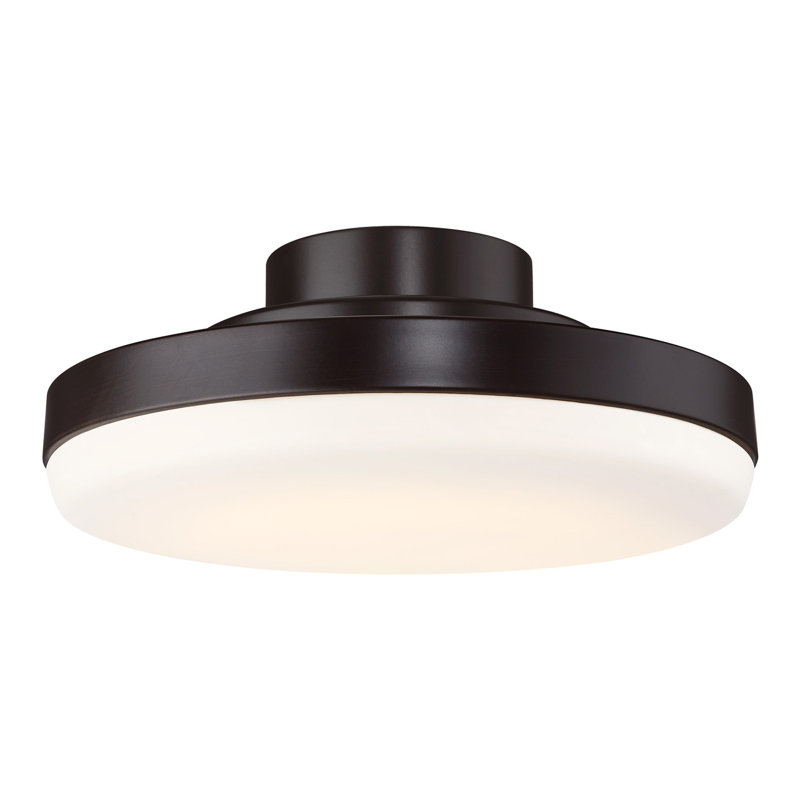 TriAire Ceiling Fan 12 inch Correlated Color Temperature (CCT) Select LED Light Kit - Dark Bronze, Bronze