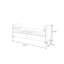 Banc de bout de lit minimaliste en tissu-100667596