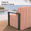 Chaise longue rembourrée en aluminium avec tissu Sunbrella-1255178135