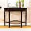 Console en bois avec tiroir et tablette-1095167720