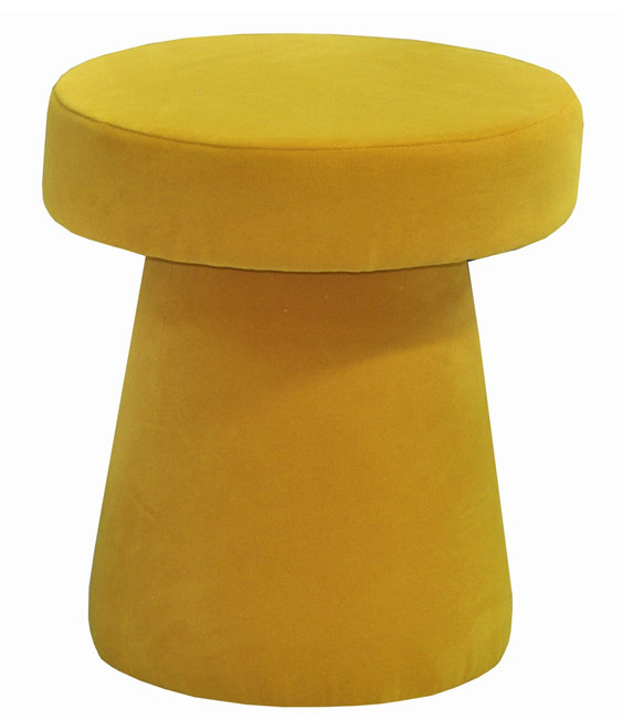 Solid + Manufactured Wood Accent Stool, Yellow