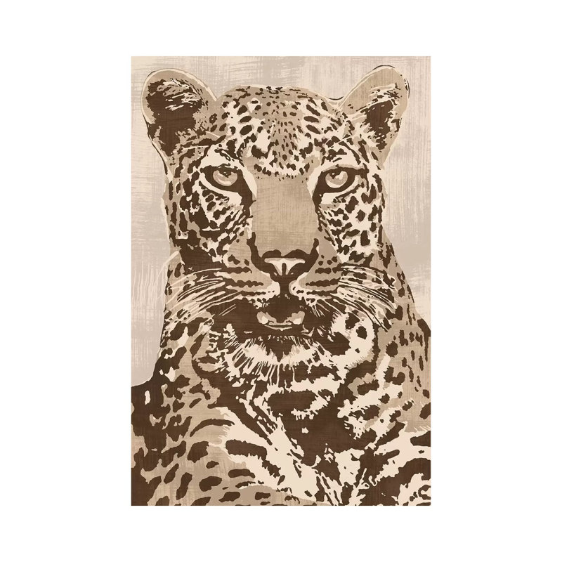 Leopard by Andrew Cooper - Wrapped Canvas Painting, 20.32 cm H x 30.48 cm W x 1.91 cm D