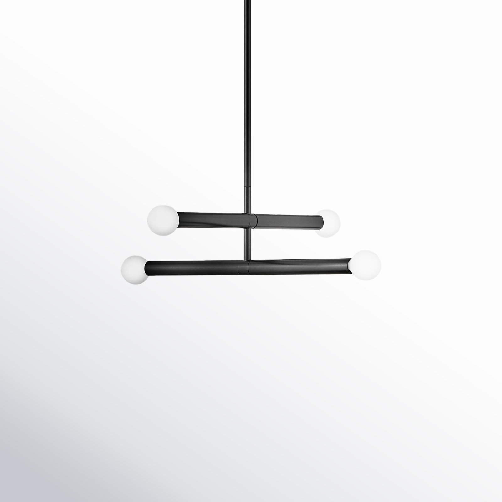 Kenza 4 Light Dimmable Pendant, Black
