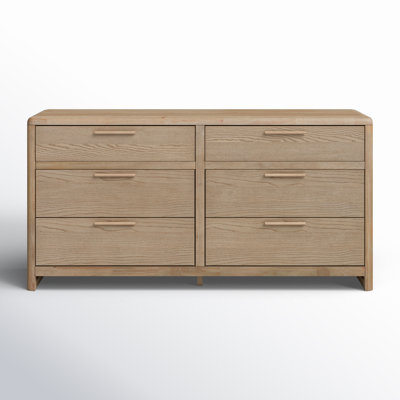 Furano Six Drawer Wood Dresser 