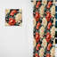 Luxueux fleurs rouge et beige damas - Rideau damassé - Rideau damas obscurcissant - 1 panneaux-107564334