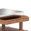 Chariot de cuisine avec tiroirs Cadre en bois massif intérieur / extérieur