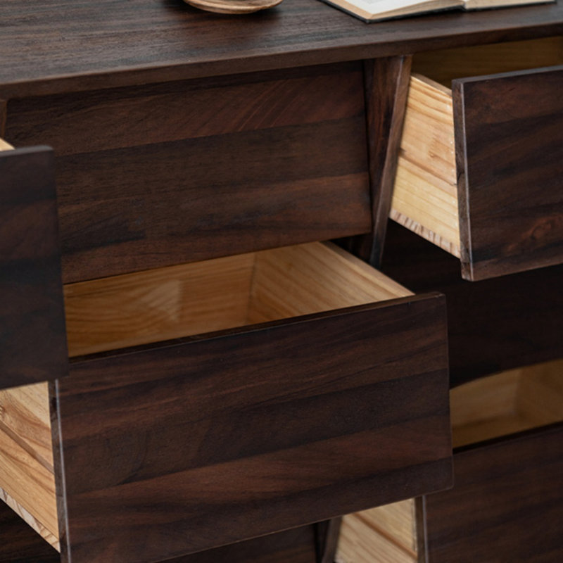 Commode d'appoint en bois massif Jissela