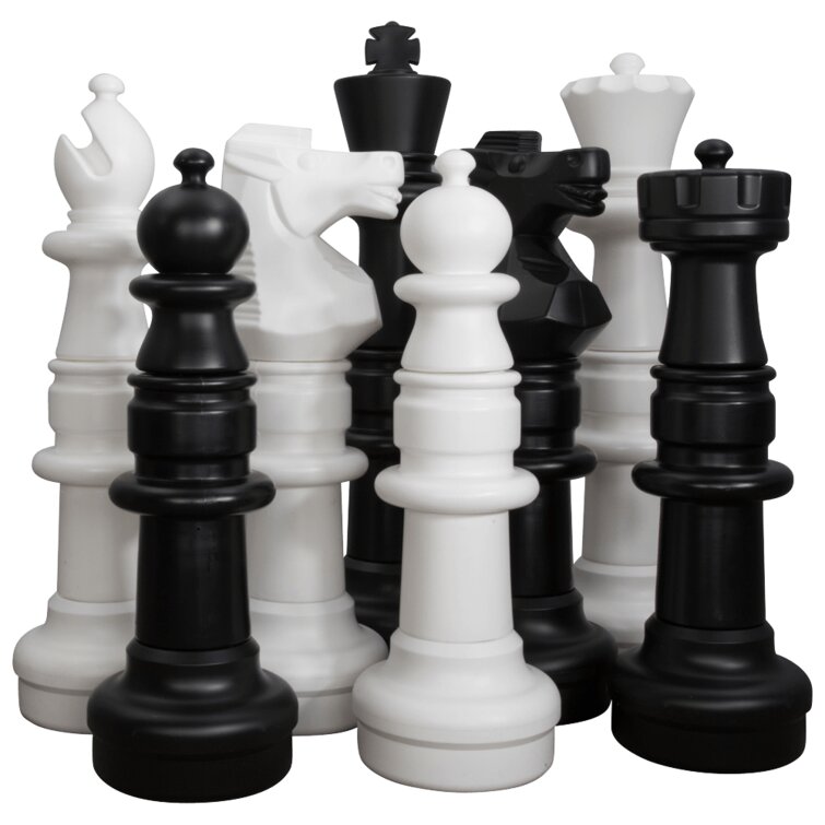 MegaChess 25 Tall Light-Up Giant Chess Set - Day/Night Set - White Side  Illuminates Red