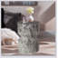 Table de bout d'extérieur en ciment pour patio et jardin, décor de faux terrazzo, petite table d'appoint ronde moderne, utilisation intérieure et extérieure