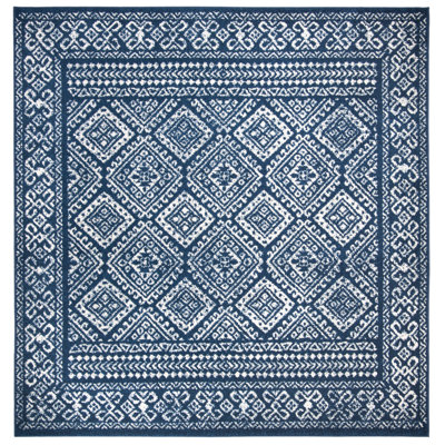 Tapis bleu marine / ivoire Callista