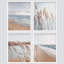 «Beach Grass», reproduction encadrée de 4 vagues océaniques-90605228-90605230