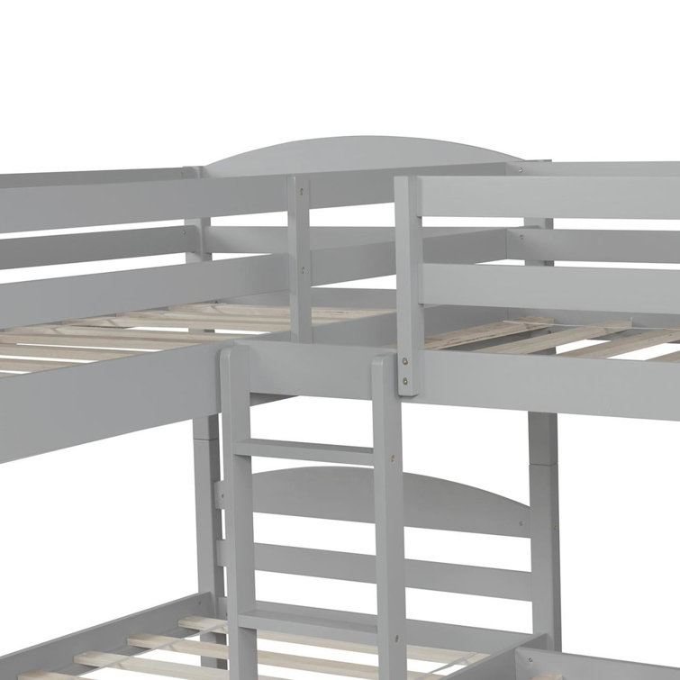 Dorel Living Sierra Twin Over Twin Bunk Bed in White 