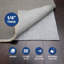 Sous-tapis antidérapant réversible Barella (0,25 po)-1301617902