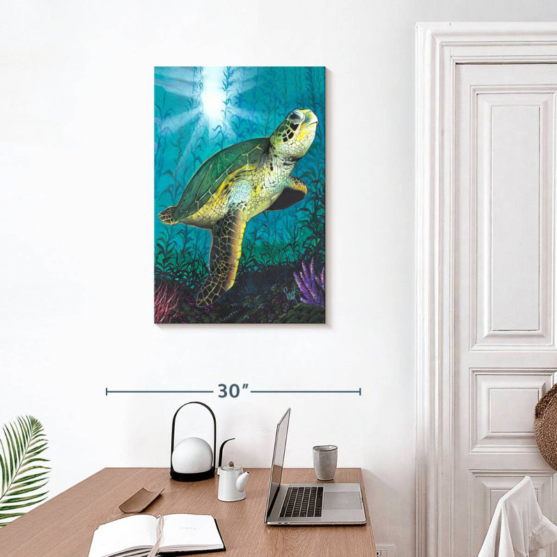 Brampt Turtle Underwater, 30" H x 20" W