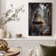 Art mural en toile Cracked Bronze Bell in Rainy Stone-1535093454