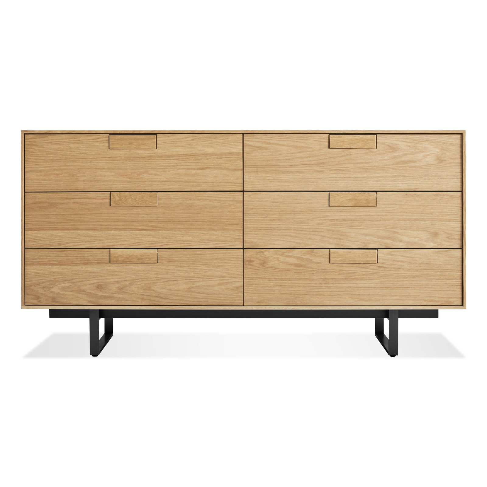 Series 11 6 - Drawer Dresser, Oblivion/White Oak