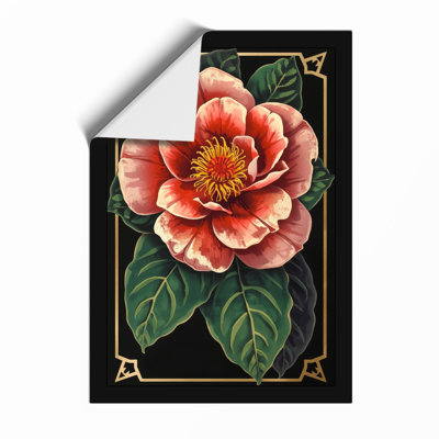 Golden Peony Botanical - Framed Print