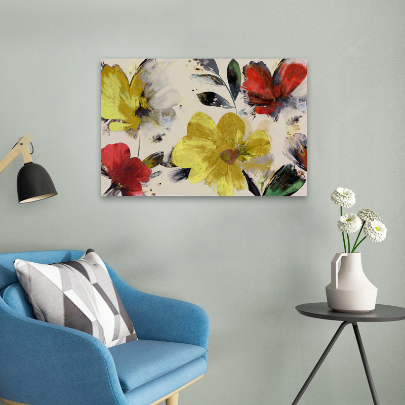 «Plants, Flowers, Sweet Blooms», art mural, H 16 po x l 24 po