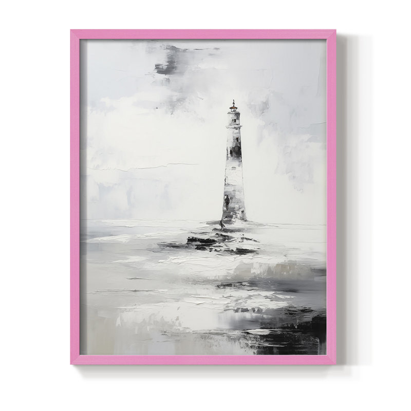 NAUTICAL Series Dxxxxi, reproduction encadrée - bois massif, H 30 po x l 24 po, Rose
