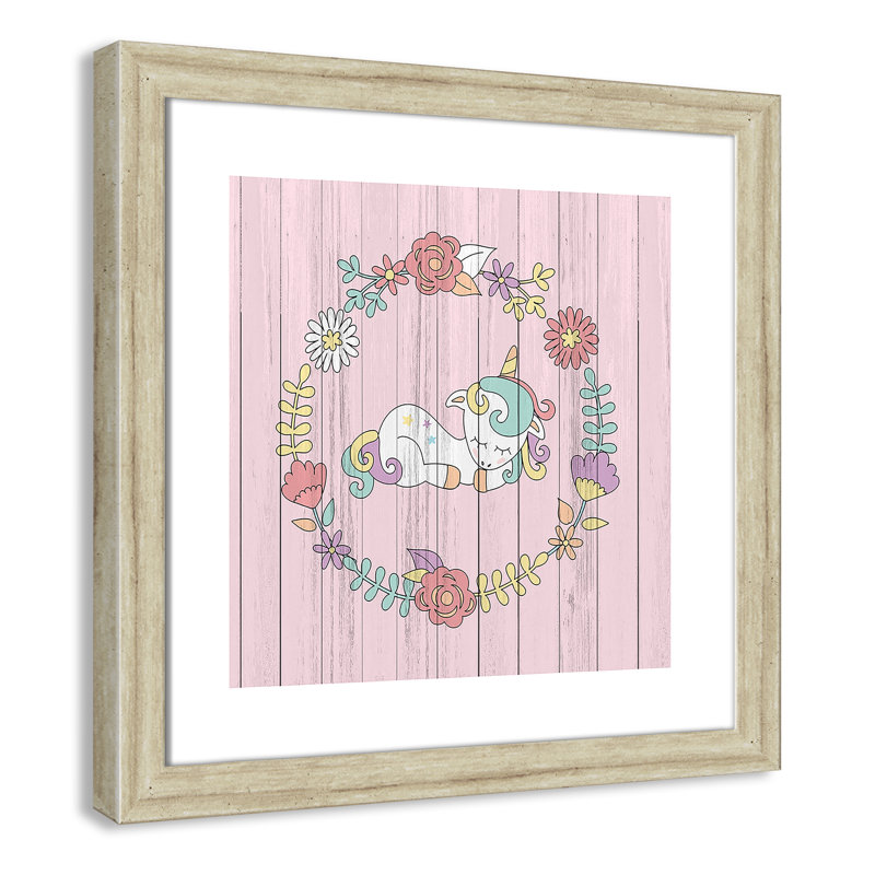 Décoration murale pour enfants, H 18 po x l 18 po x P 0,63 po, Encadré de boîte blanc
