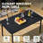 Patio Dining Table Outdoor Metal Table for Garden